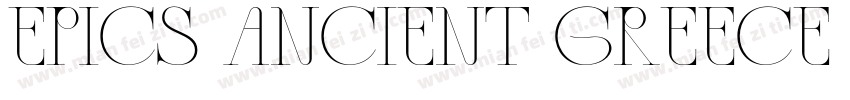EPICS ANCIENT GREECE GOD字体转换